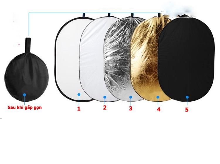 [HCM]Tấm hắt sáng bầu dục 5 in 1 cho máy ảnh