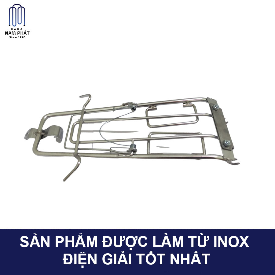Baga giữa 10 li Exciter 155 Inox 7 Màu Titan Ba ga Lượn Ex155 Ex 155