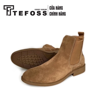 Giày Nam Da Bò Thật Chelsea Boots TEFOSS HN601 Cao Cổ Cao Cấp Size 38-44 vàng bò cá tính thumbnail