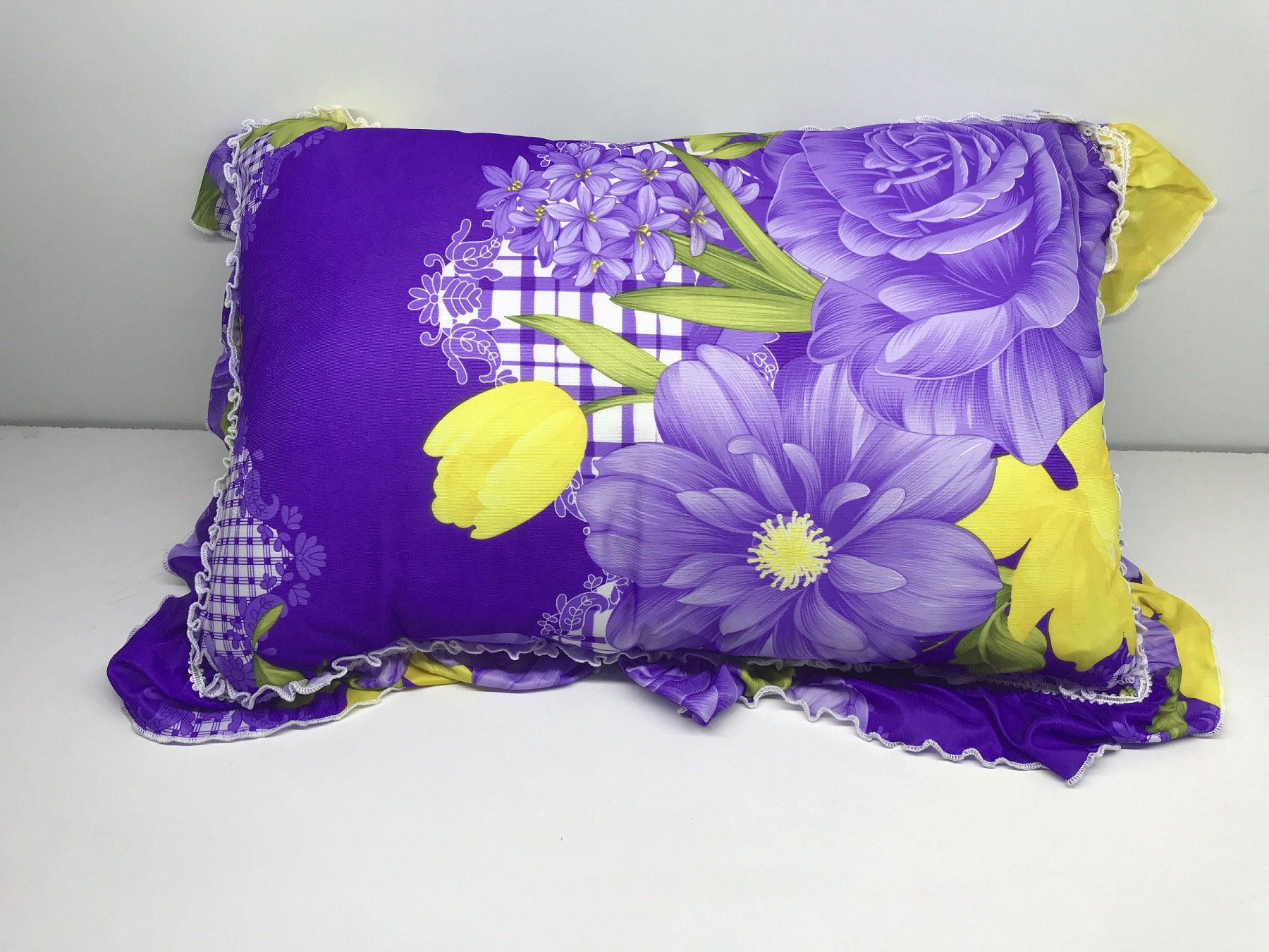 Vỏ gối thun 30x50cm có bèo