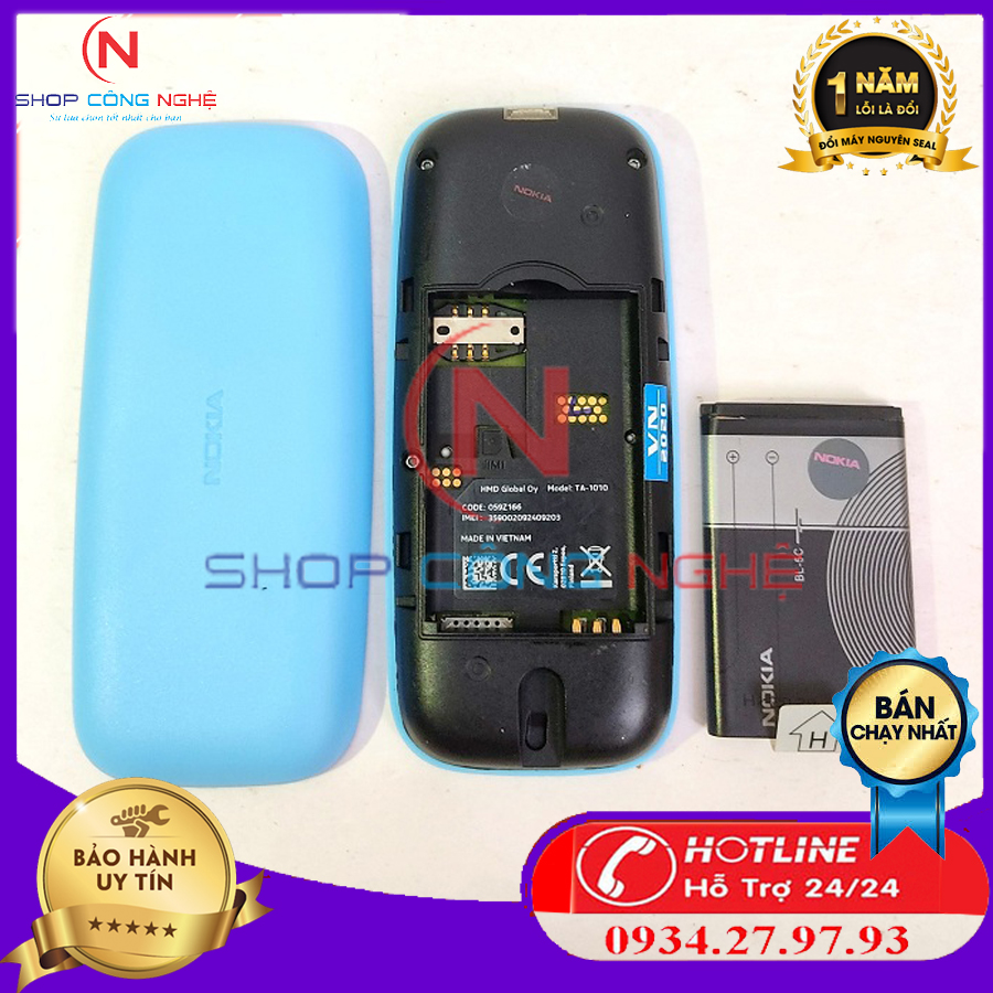 [HCM][HOT HOT] Điện thoại Nokia 105 (2017) bản 1 sim BẢO HÀNH 12 THÁNG
