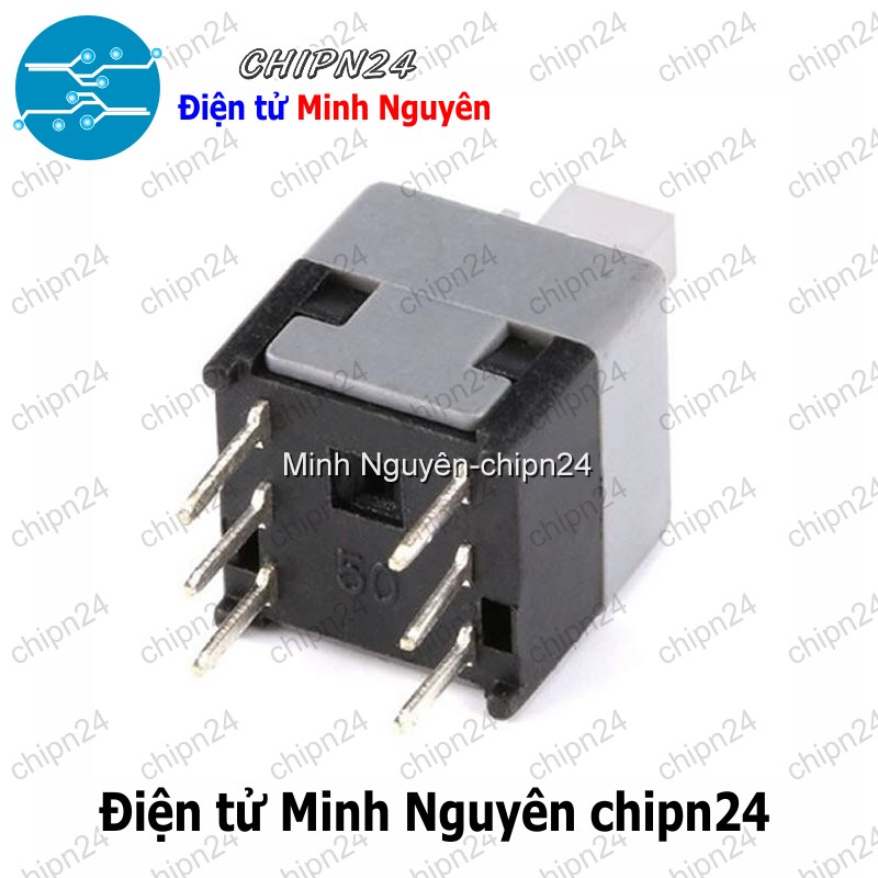 [10 cái] (F83) Nút nhấn 6 chân 8.5x8.5mm Tự giữ - HH000559