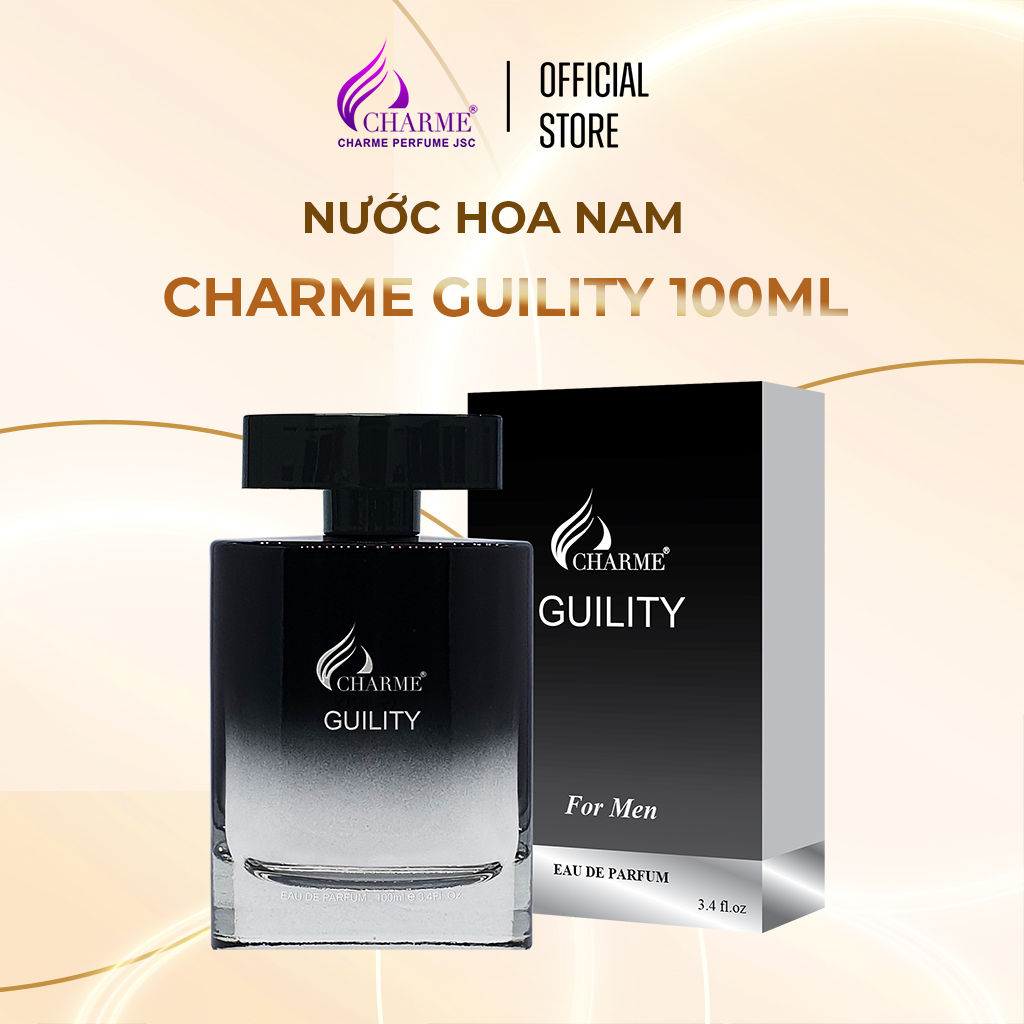 Nước hoa nam cao cấp, Charme Guility, nước hoa lưu hương lâu, tạo phong cách bí ẩn, 100ml