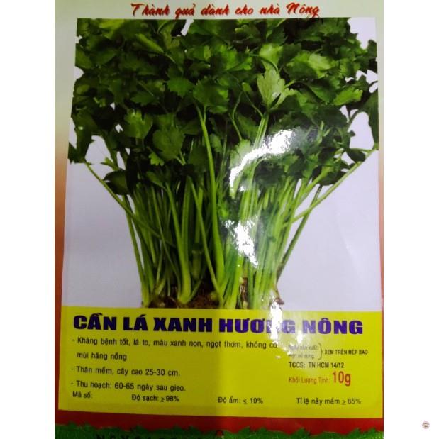 HẠT GIỐNG RAU CẦN LÁ XANH (CẦN TA) - GÓI 10 GRAM