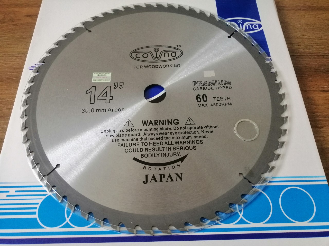 LƯỠI CƯA GỖ 355MM 40 RĂNG - 60 RĂNG COVINA