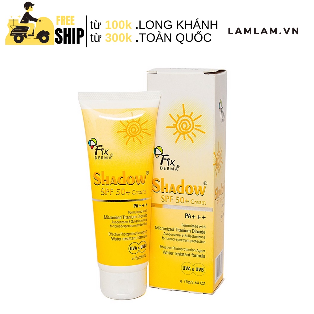 Kem chống nắng fixderma shadow spf50+ cream 75g