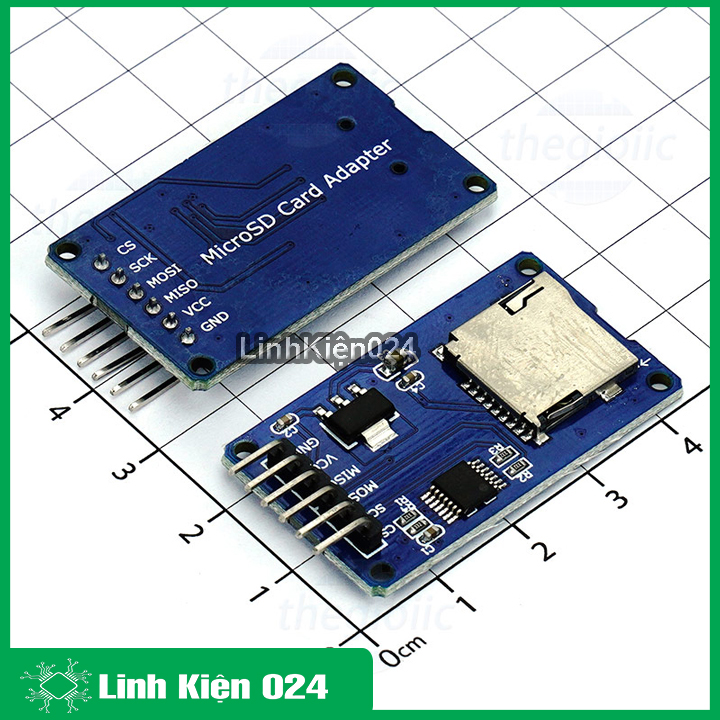 (XẢ HÀNG) Module Đọc Thẻ Nhớ Micro SD/Micro SDHC SPI