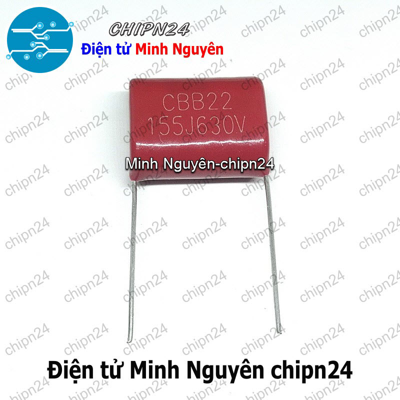 [3 con] (F233) Tụ CBB 630V 155J P=20mm (155 1.5uF) - HH004176