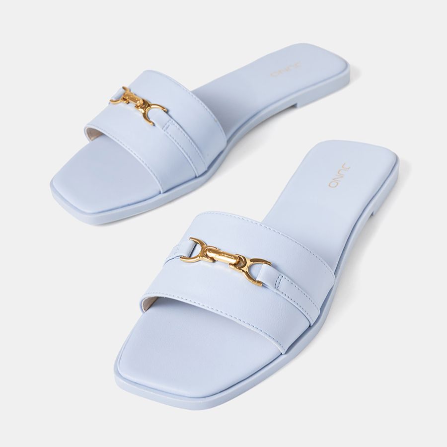 Giày Sandal Nữ 1cm Thời Trang JUNO Khoá Trang Trí Juno SD01135