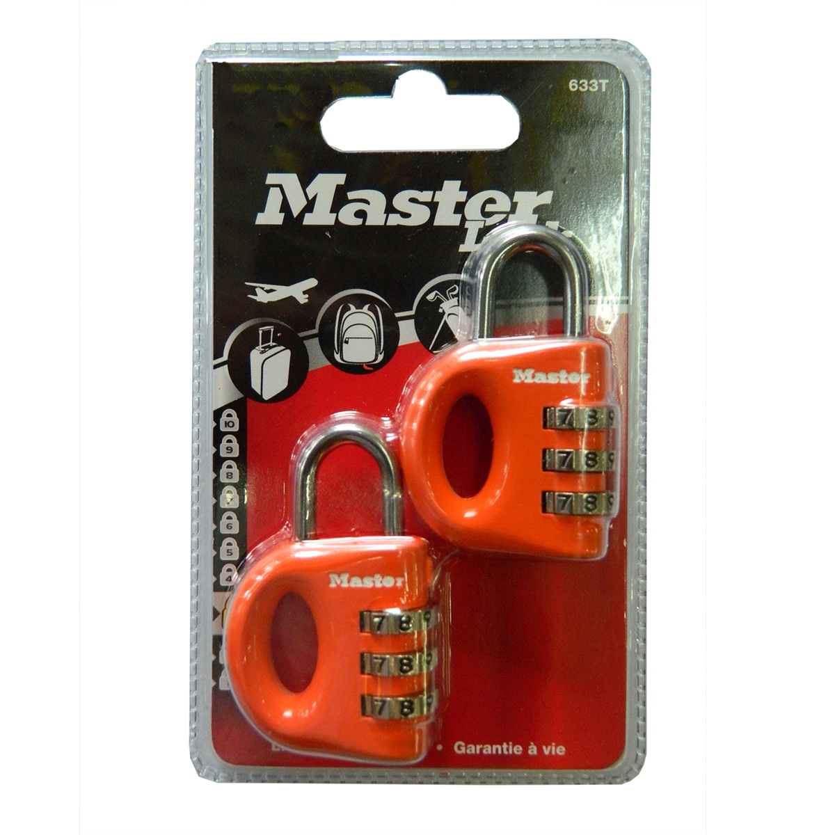 Bộ 2 ổ khóa số Master Lock 633 EURT khóa vali hành lý - MITISHOP