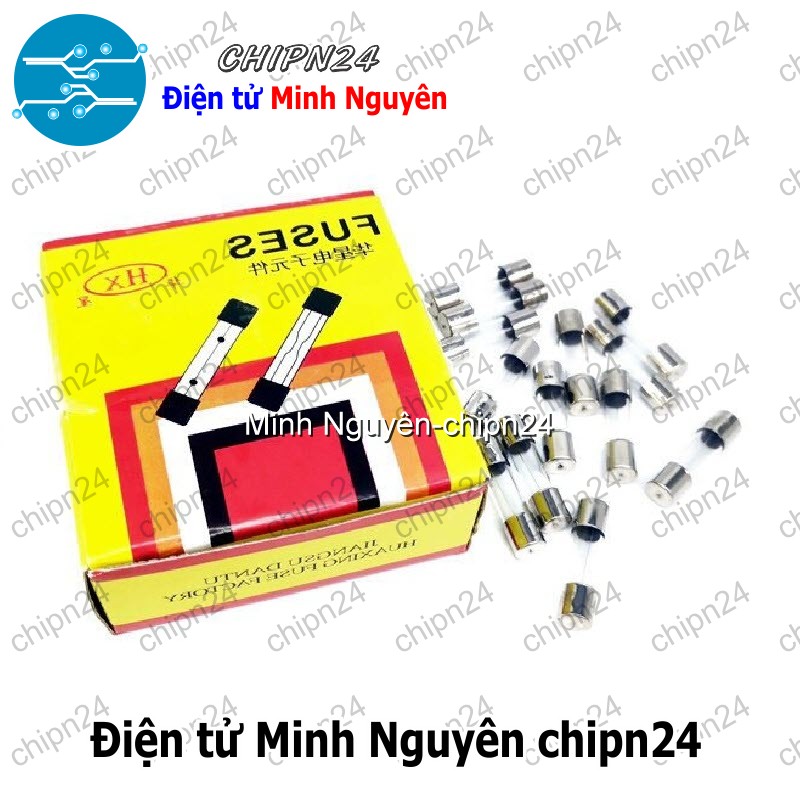 [10 cái] (K401) Cầu Chì Ống Thủy Tinh 5x20mm (1A/2A/3A/4A/5A/6A/7A/8A/10A/15A/20A/25A/30A 250V) - [Chọn Loại] - HHH.00005