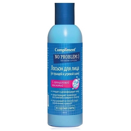 Toner Compliment No Problem kiềm dầu giảm mụn Nga Chai 200ml