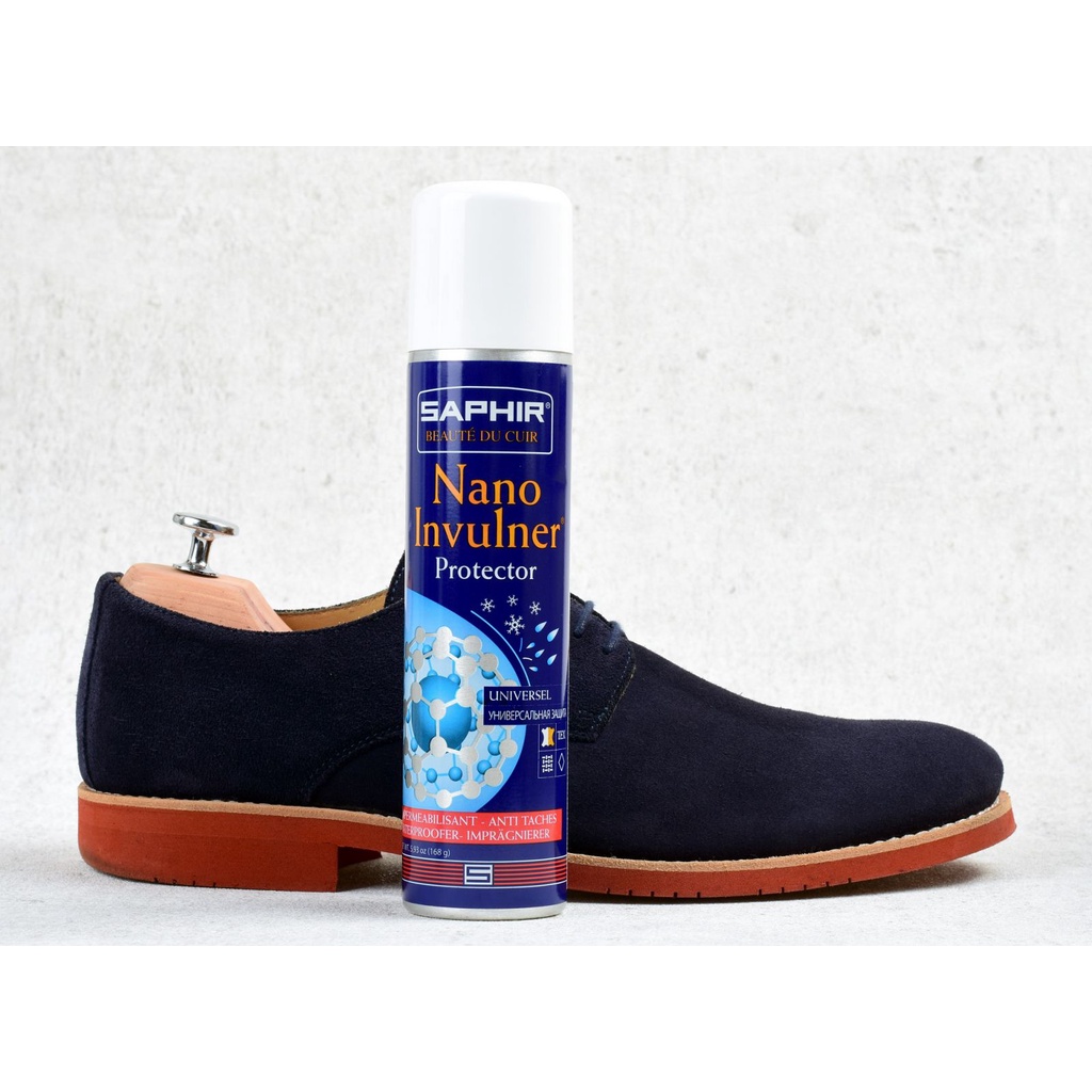 Xịt Nano Invulner bảo vệ đồ da, chống thấm nước Saphir cao cấp