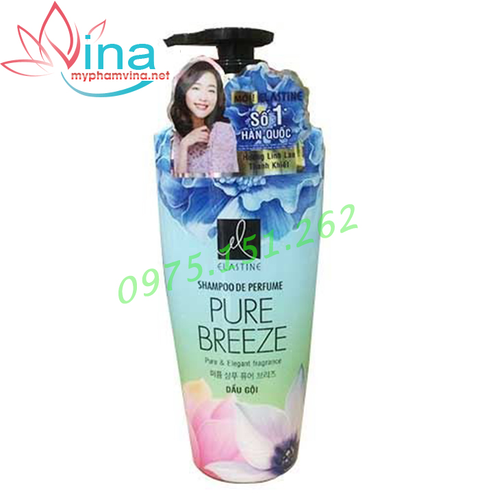 [HCM]DẦU GỘI NƯỚC HOA ELASTINE PURE BREEZE 600ML