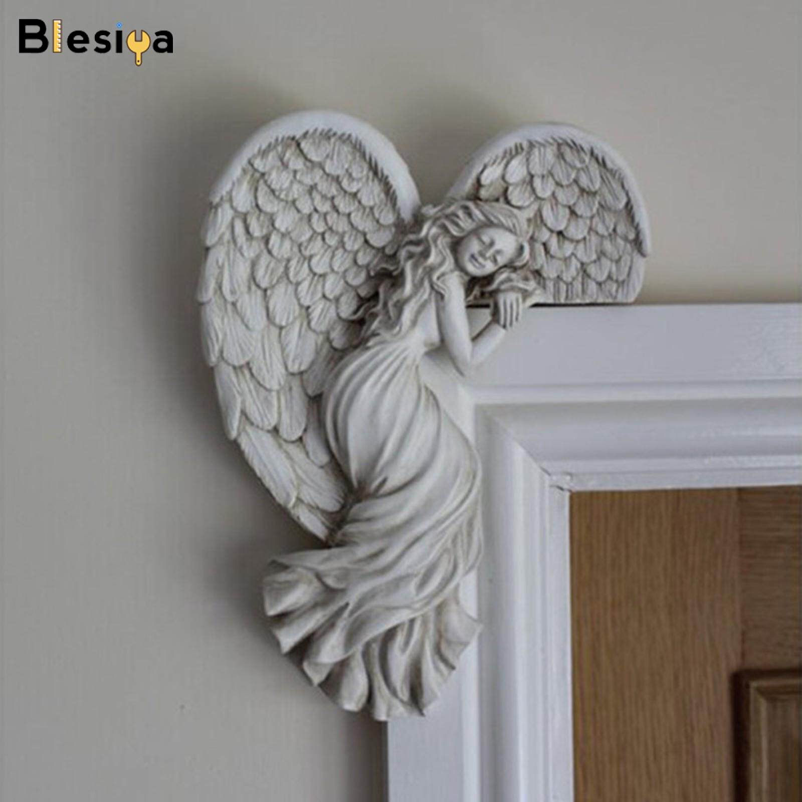 Blesiya Corner Angel Figurine Crafts Statues for Housewarmimg Home Accent