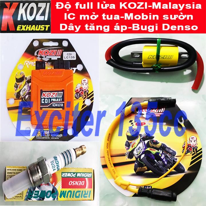Độ full bộ tứ cho dàn lửa xe Exciter 135cc - KOZI Malaysia