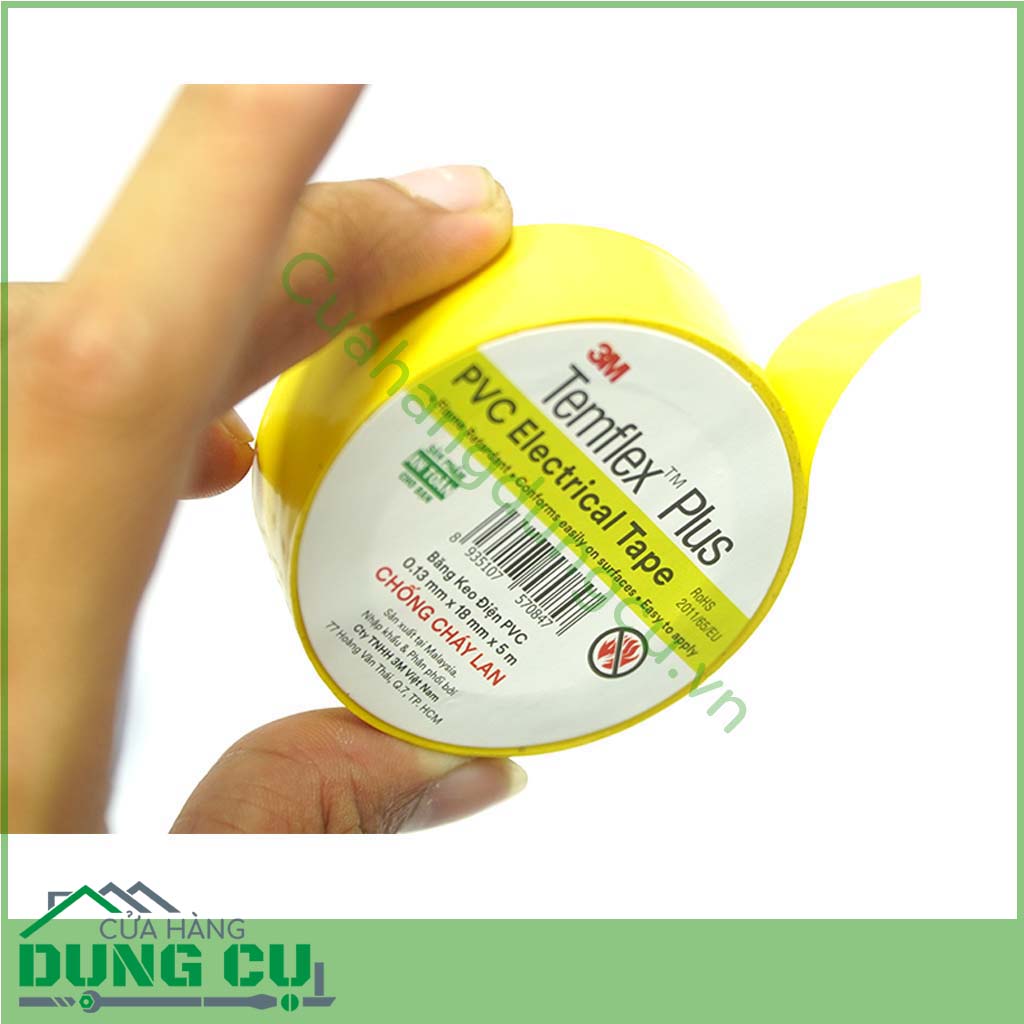 Băng dính, băng keo cách điện chống cháy 3m temflex chính hãng