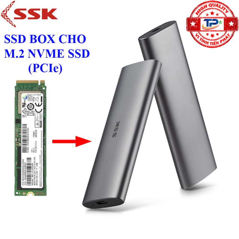 Bảng giá SSD Box chuyển M.2 NVMe SSD PCIe sang ổ cứng di động - SSK HE-C327 chuẩn Type-C và USB 3.0 - 10Gbps M2 Phong Vũ