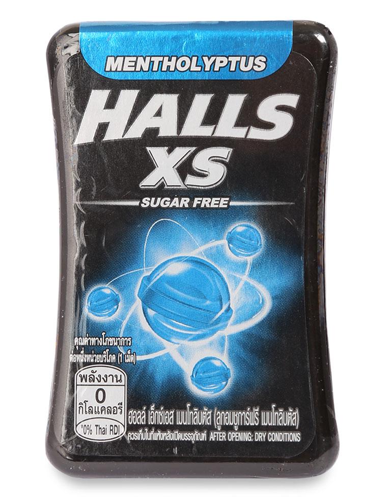 Kẹo ngậm không đường Halls XS vị bạc hà hộp 15g