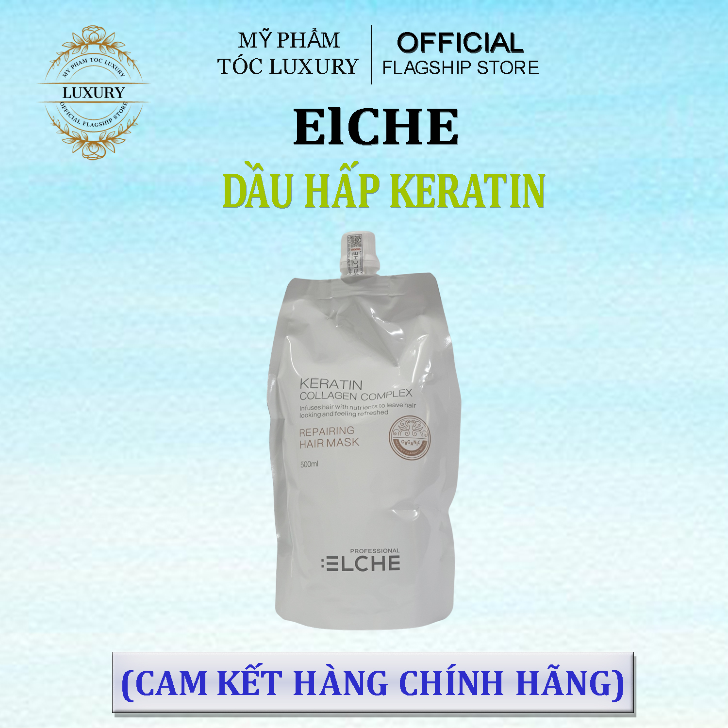 Mặt nạ hấp tóc Keratin Collagen Complex Elche 500ml