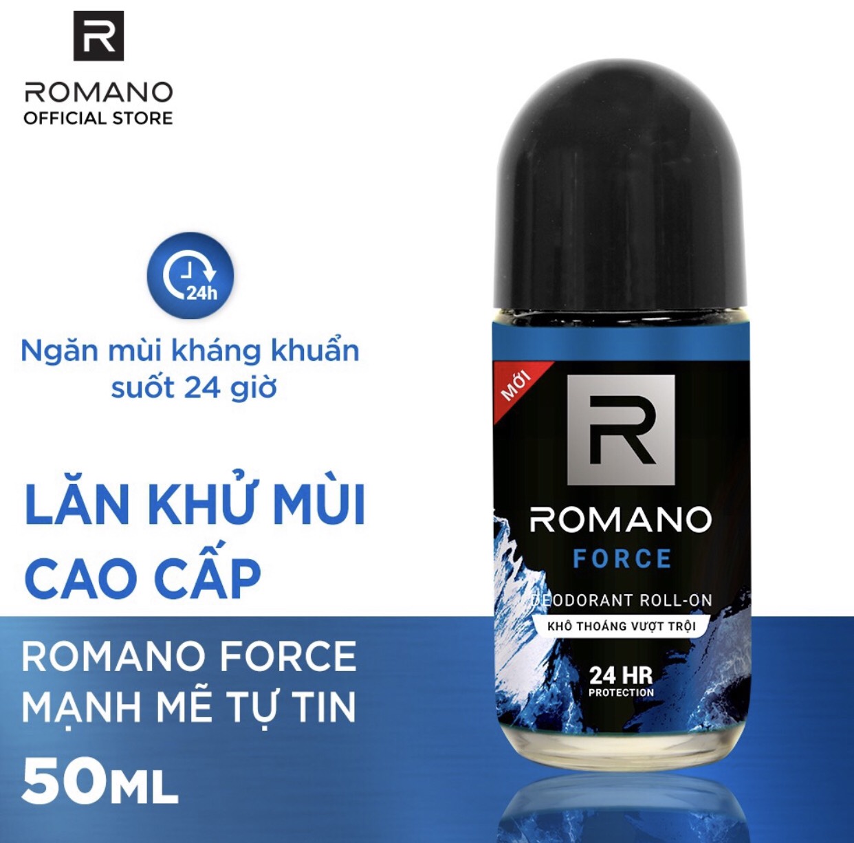 Lăn ngăn mùi cho Nam Romano Force 50ml