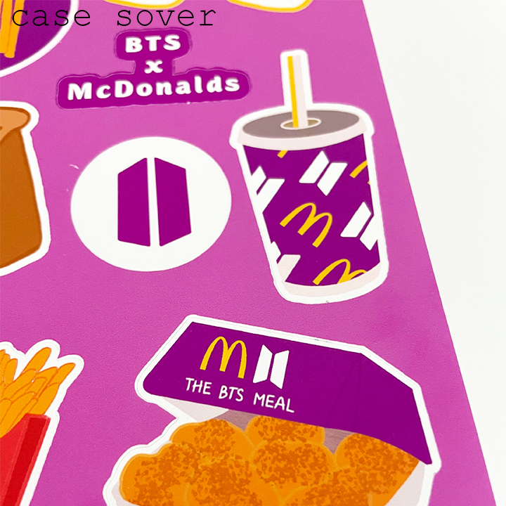 Set Sticker chủ đề The BTS Meal trang trí Planner,... - Case Sover