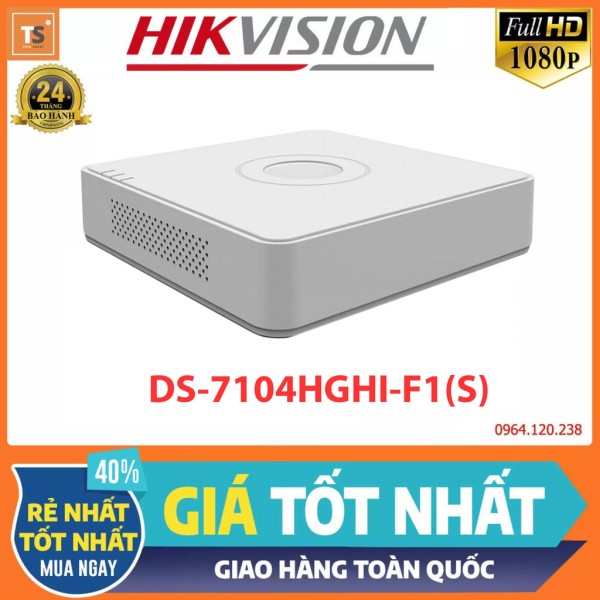 Đầu Ghi Hình Camera TURBO HD 4 Kênh Hikvision DS-7104HGHI-F1(S)