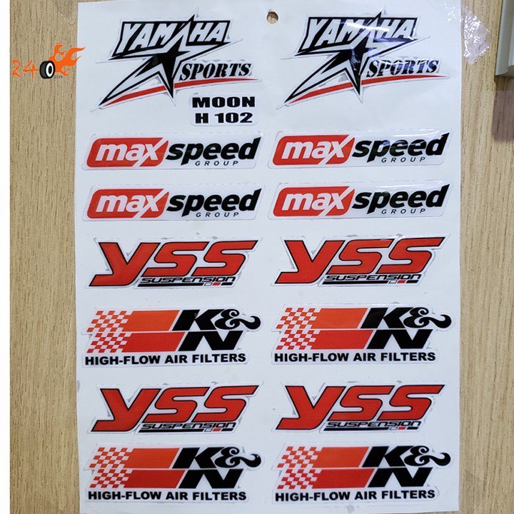 Decal nổi trang trí xe h102