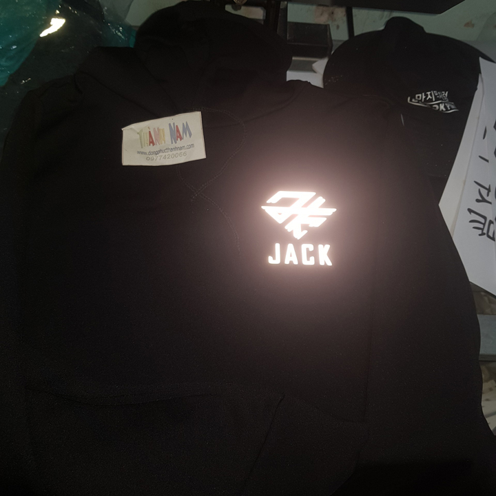 áo hoodie Jack logo mới phản quang