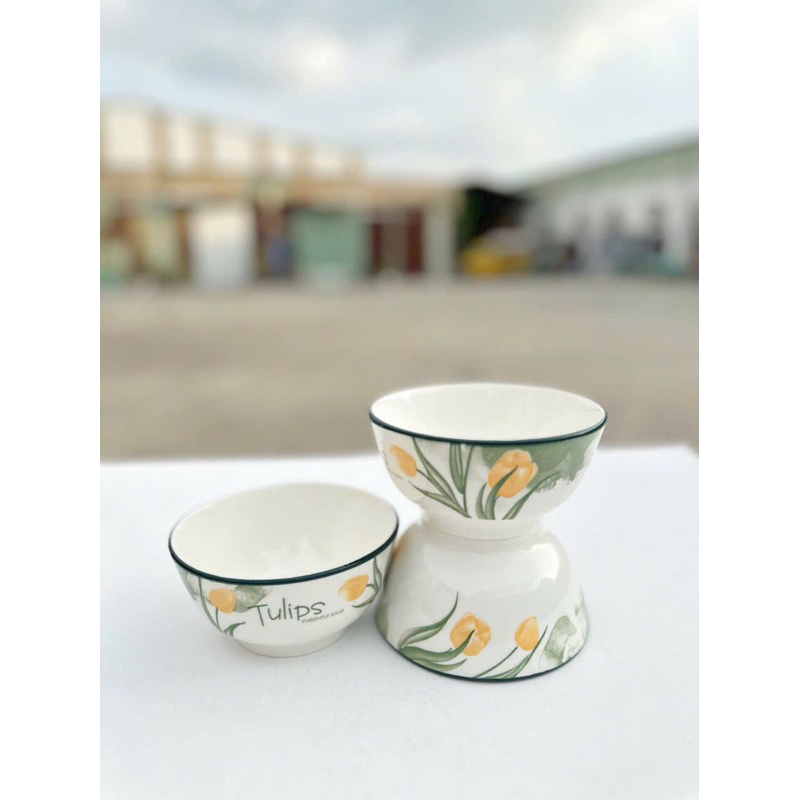 Nhiều mẫu họa tiết - bộ 6 chén, 10 chén sứ vân tổ ong / sọc / trơn 4d hoạ tiết cực xinh - bát sứ ăn cơm hoa văn bắt mắt