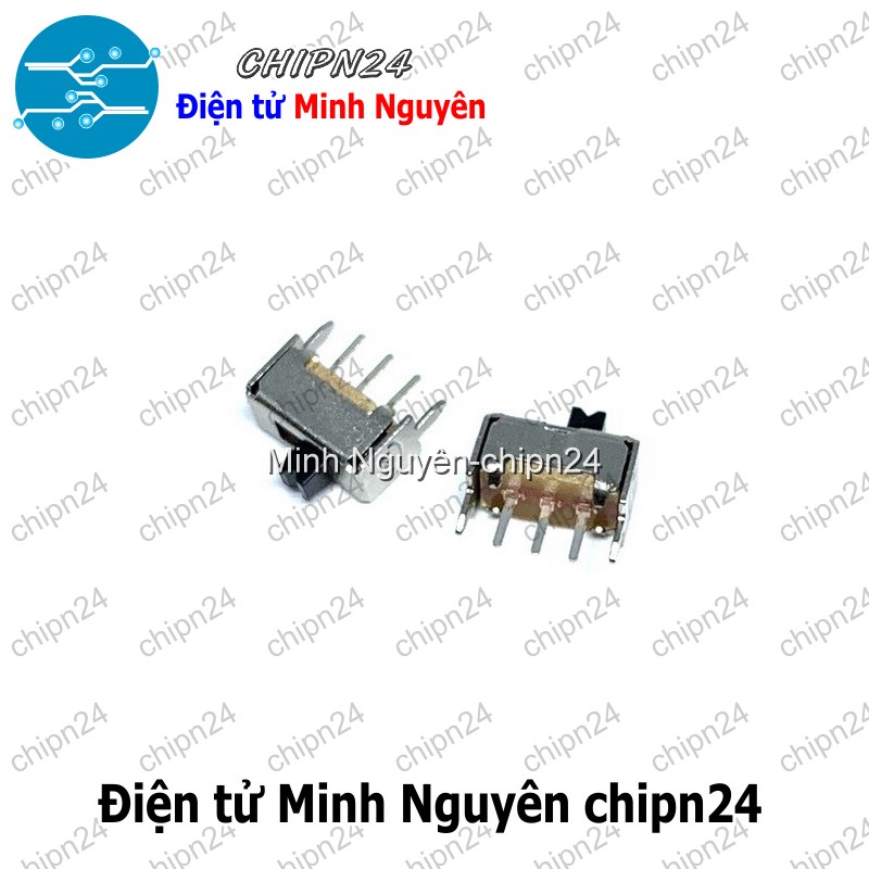 [5 cái] (K85) Công Tắc Gạt 2mm SS12D07 VG2 Thẳng (3 chân 2 vị trí) - HH005724