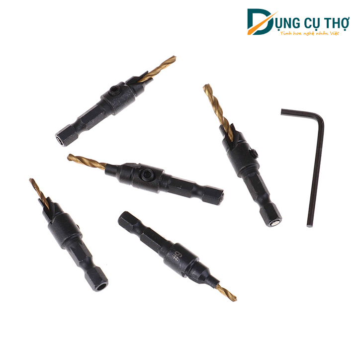 Bộ 5 mũi khoan 2 tầng - lục giác