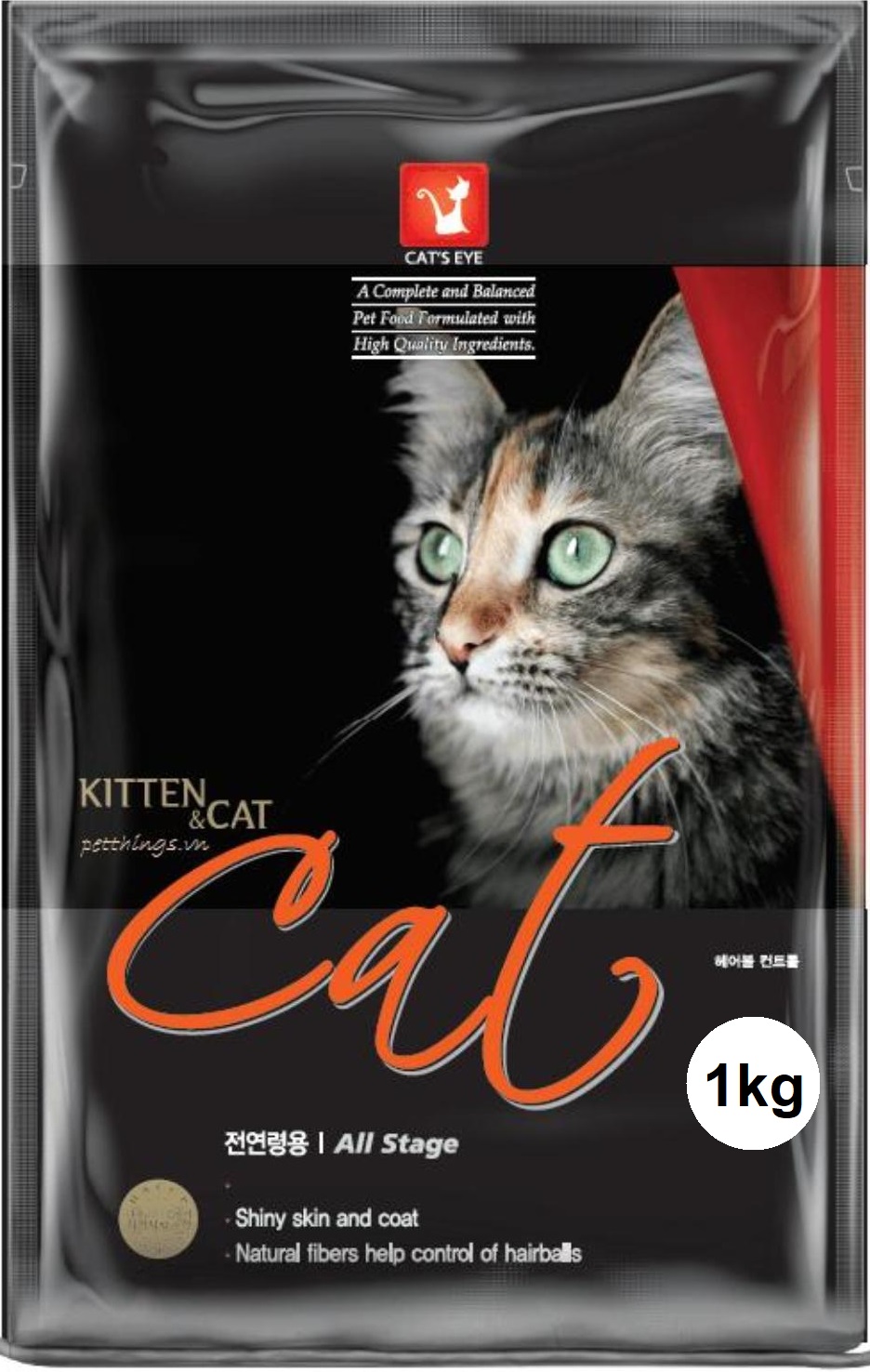 [pettohouse gò vấp] Thức ăn cho mèo con và mèo trưởng thành Cat Cat's Eye all stages 1kg chiết lẻ hạt khô sản xuất tại hàn quốc cho mèo mọi lứa tuổi