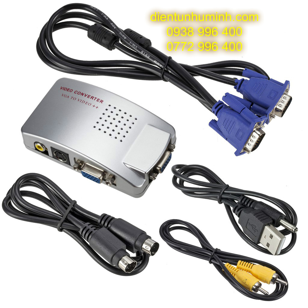 Bộ chuyển đổi VGA sang AV+ S-VIDEO