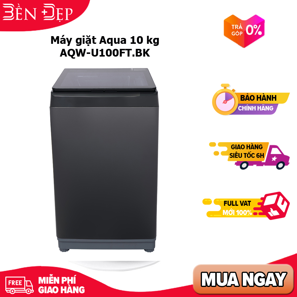 Máy giặt aqua 10 kg aqw-u100ft.bk