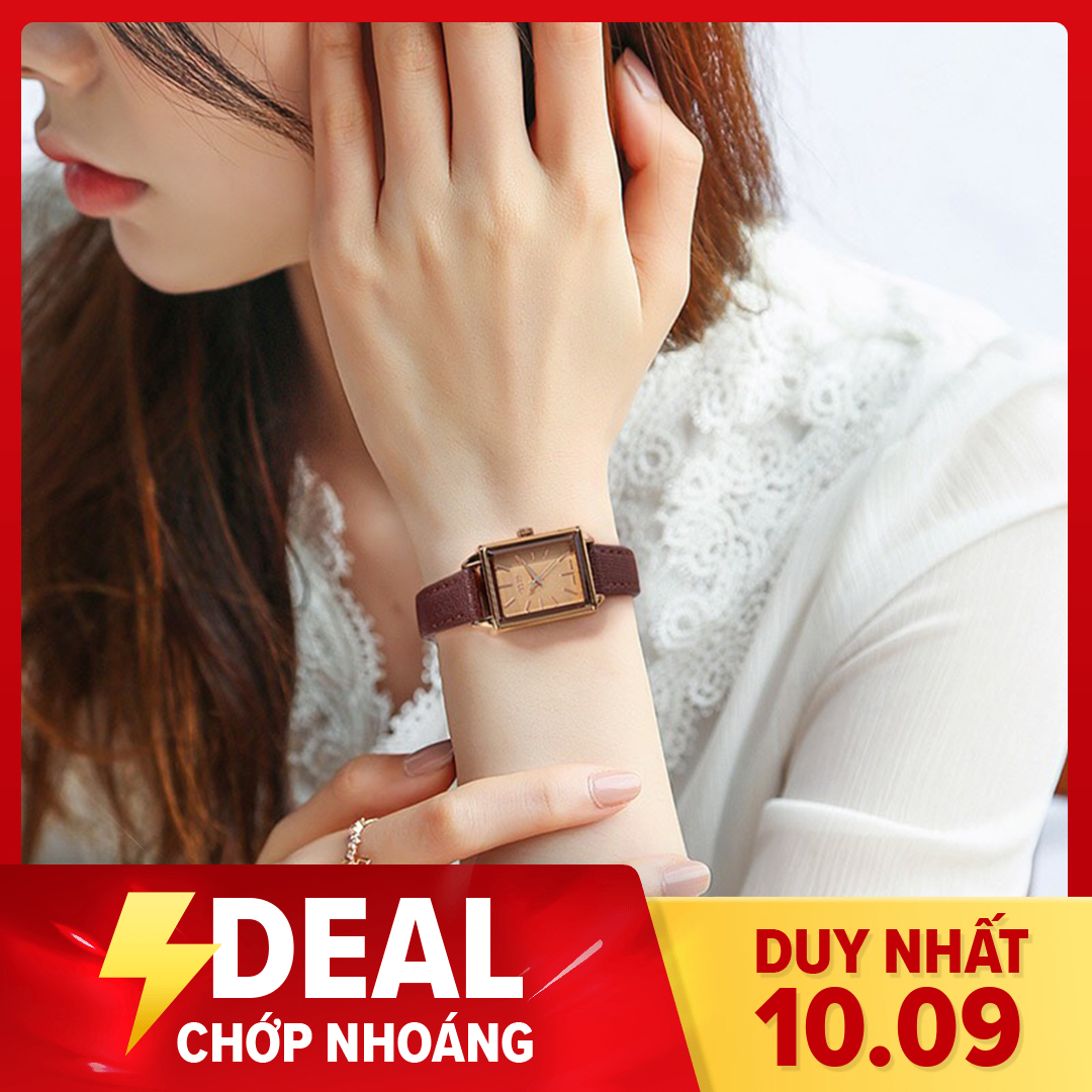 ĐỒNG HỒ NỮ JULIUS HÀN QUỐC DÂY DA TG1125 (NÂU)