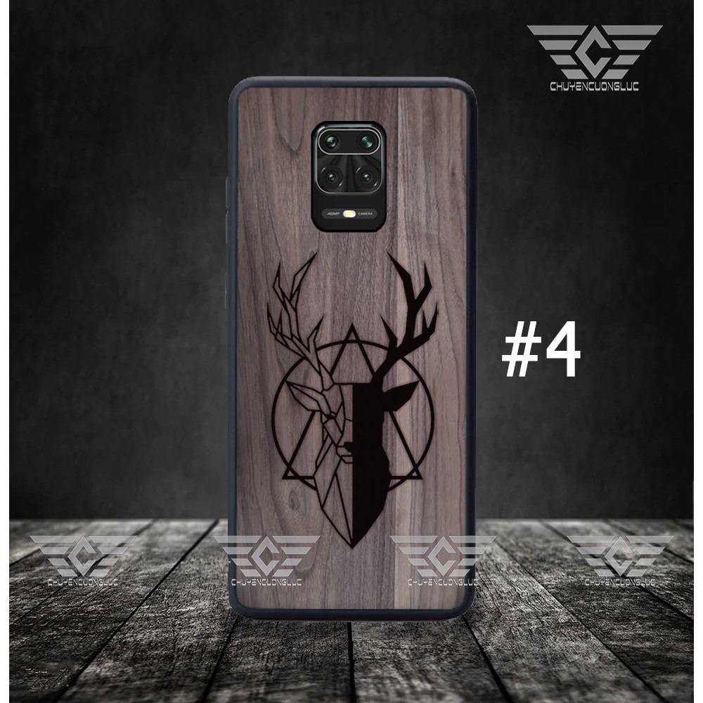 Ốp lưng bằng gỗ XIAOMI REDMI NOTE 9/ NOTE 9S/ NOTE 9 PRO - GỖ TỰ NHIÊN WALNUT