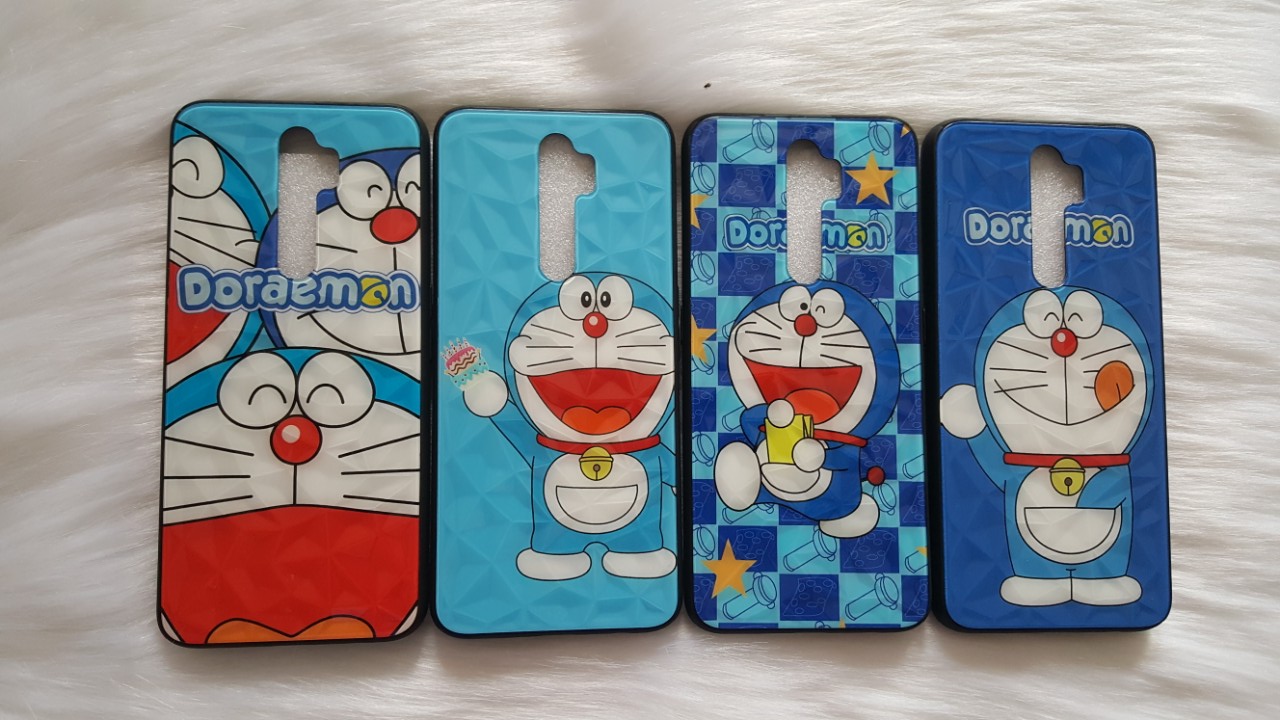Ốp lưng 3D kim cương Doraemon Oppo A5/A9(2020)