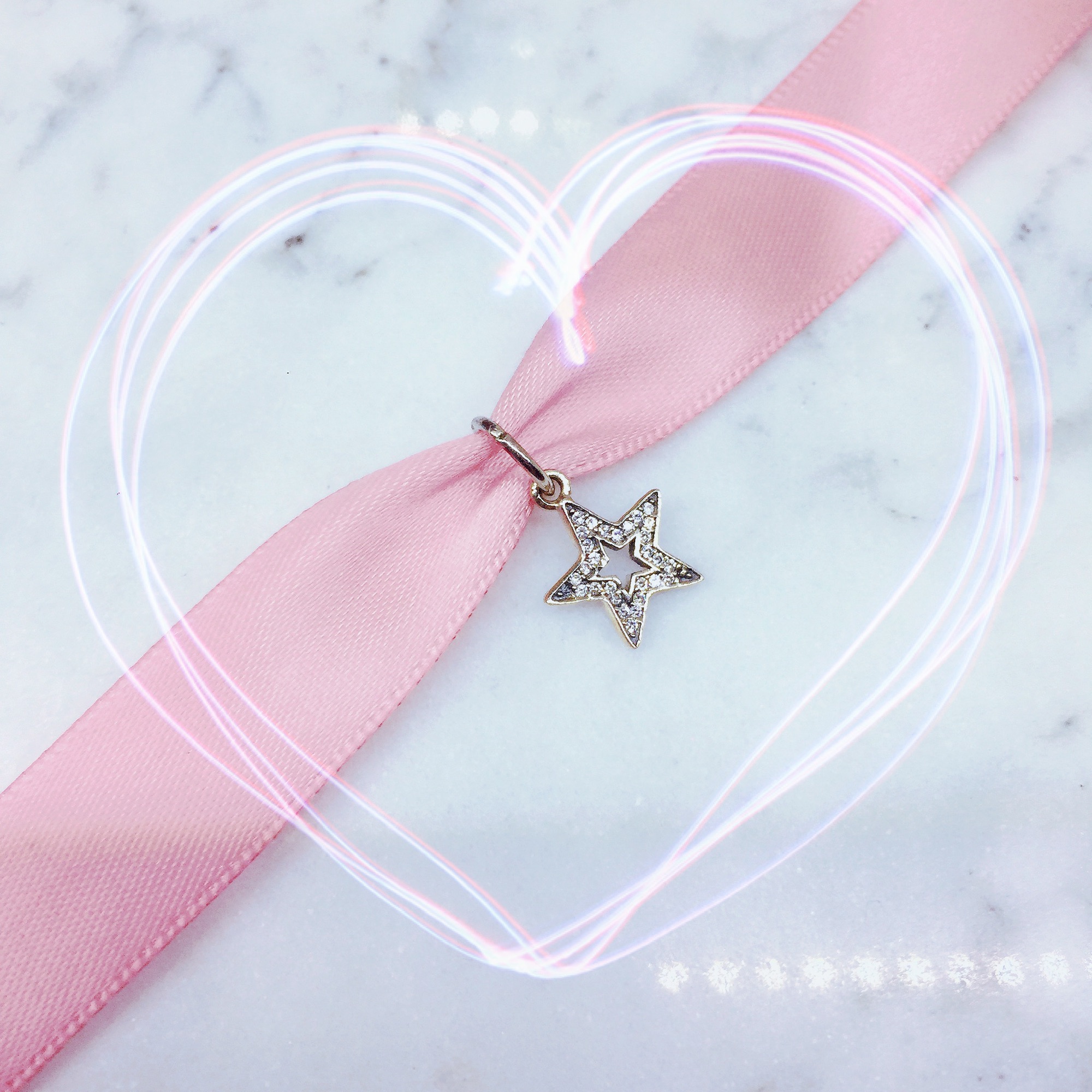Charm thả ngôi sao bạc 925