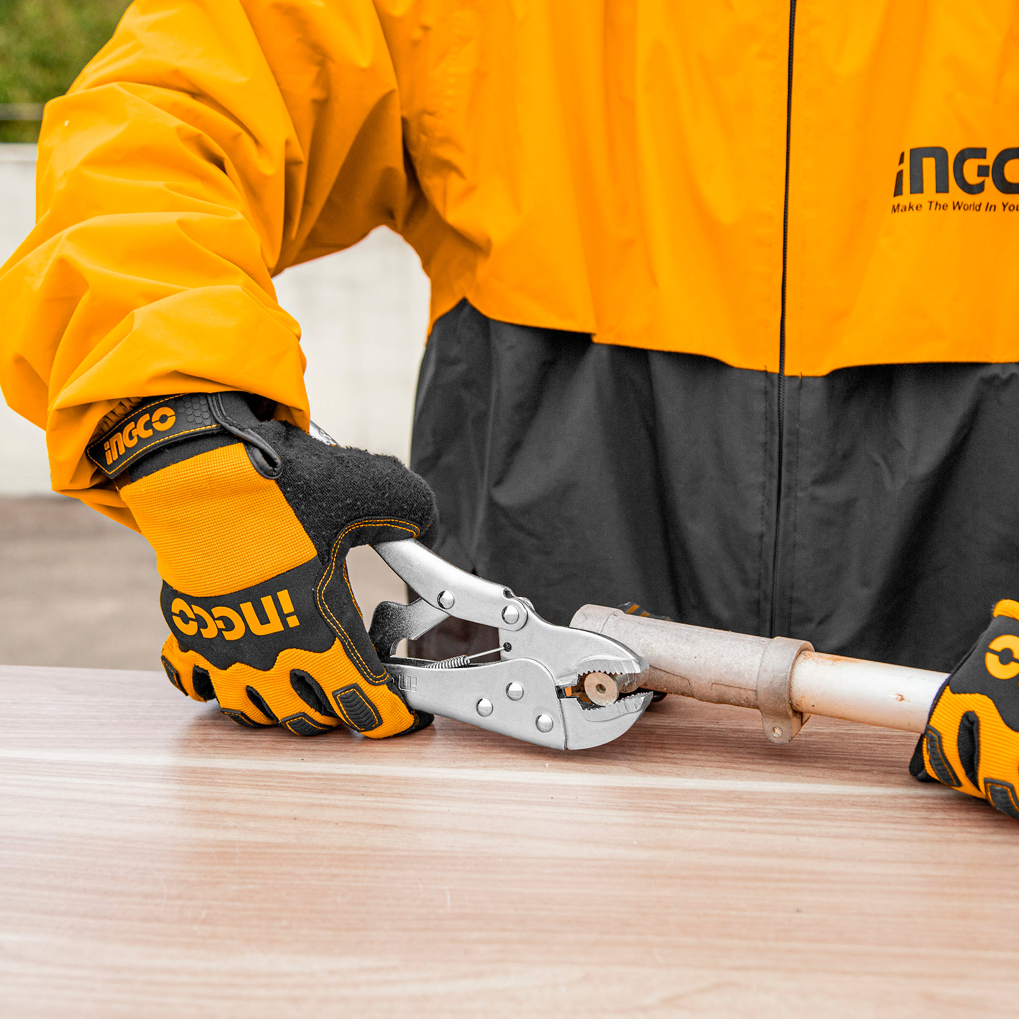 INGCO Kìm bấm hàm (cùng chức năng với HSJP0210) Cr-V HSJP0110