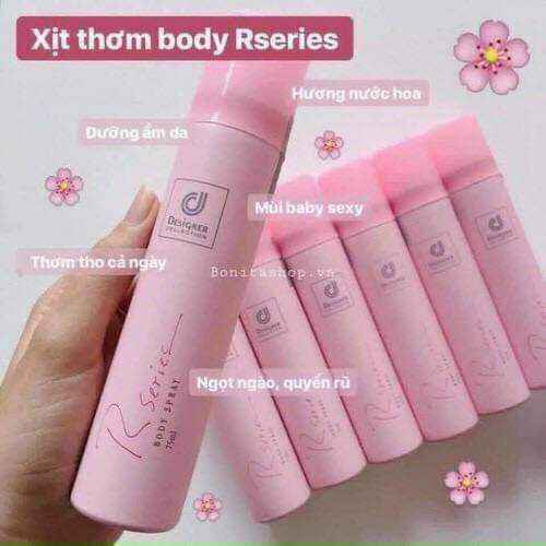 Xịt thơm body rserie hương hoa hồng thái lan