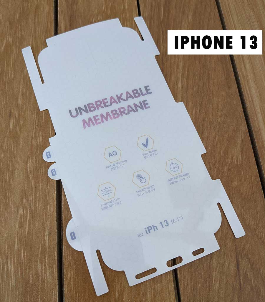 Miếng dán PPF phủ lưng viền chống trầy xước mặt sau iPhone 13