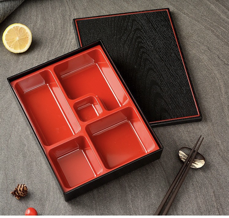Hộp Cơm Bento Nhựa Cao Cấp 5 Ngăn [ Phong Cách Nhật Bản ]