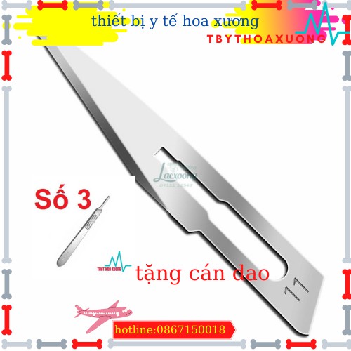 Lưỡi dao mổ kiato số 11 dùng cán dao số 3 và số 7
