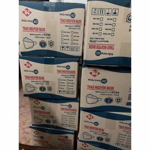 1 Thùng Khẩu trang 4D Thảo Nguyên KF94 (300 cái)
