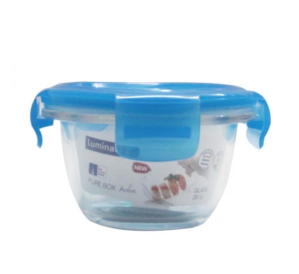 Hộp thủy tinh Luminarc tròn Pure Box 200ml - L0488 làm bằng thủy tinh an toàn sức khỏe, dùng được lò vi sóng và máy rửa bát, hàng chuẩn chính hãng