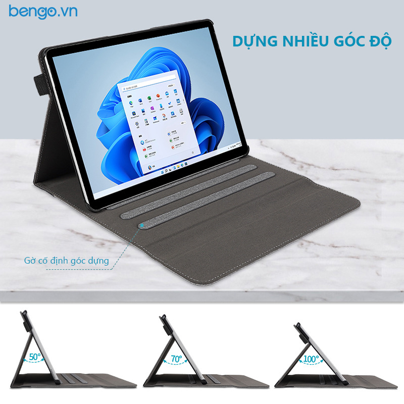 Bao Da Microsoft Surface Pro 9/8/7/6/5/4/Go 1/2/3 Zaki Kẻ Sọc