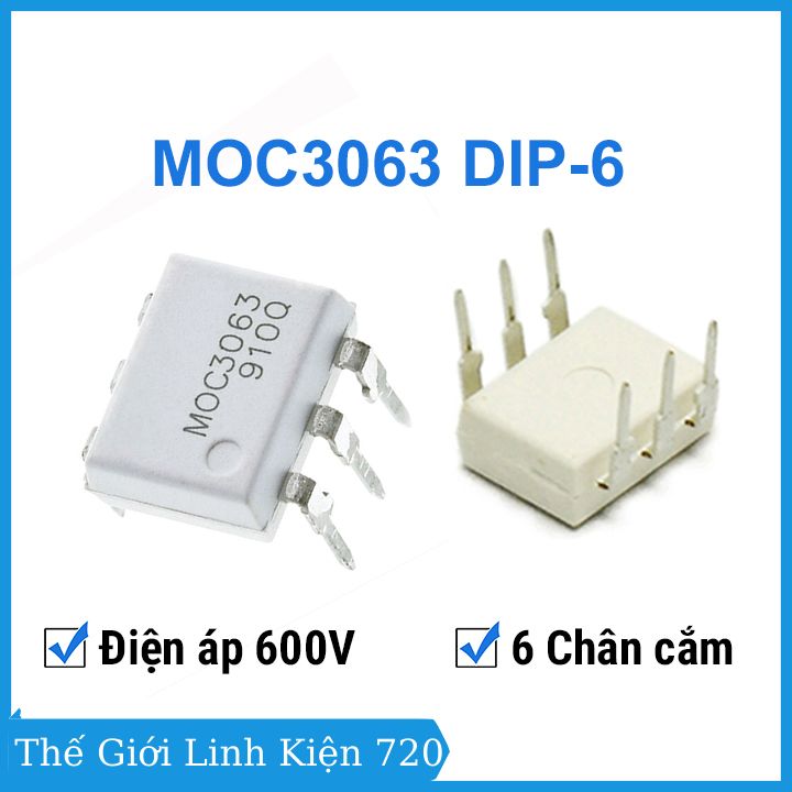 Moc3063 dip6 - ic cách ly quang học