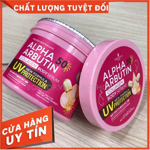 Kem Body Alpha Arbutin 50SPF UV Serum Protection Trắng Da , Chống ắng 500g Thái Lan
