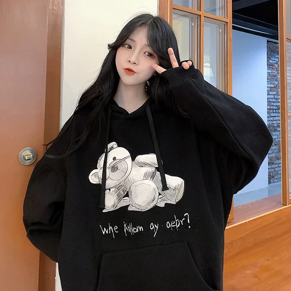 ÁO HOODIE GẤU WHe SIÊU CUTE